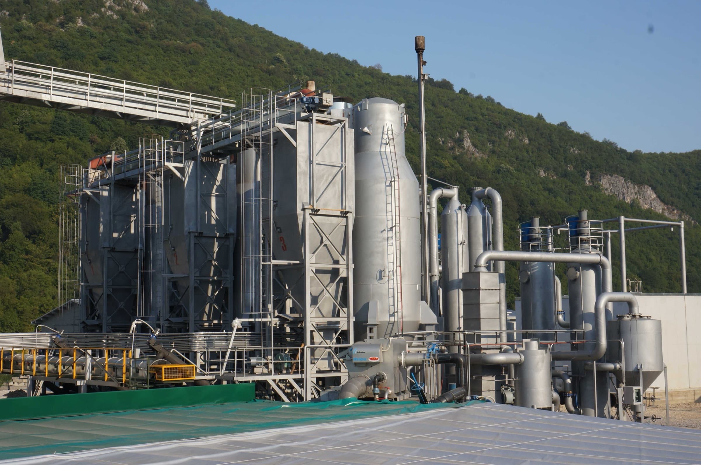 Onsite biomass power plant