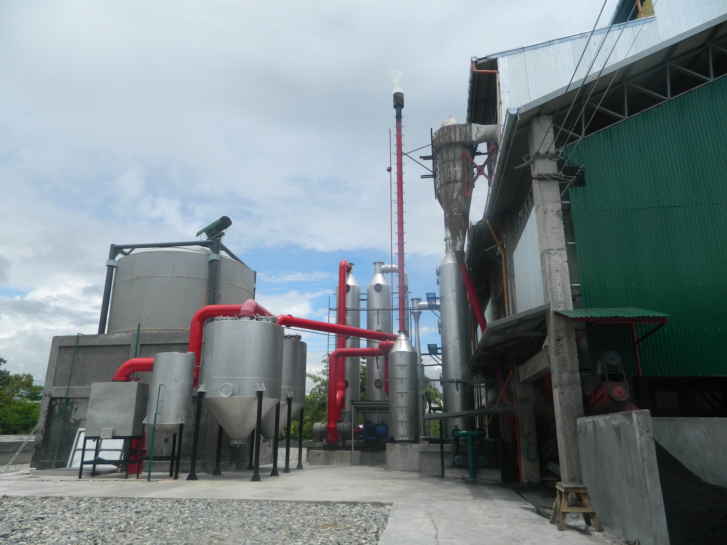 Onsite biomass power plant at a rice mill